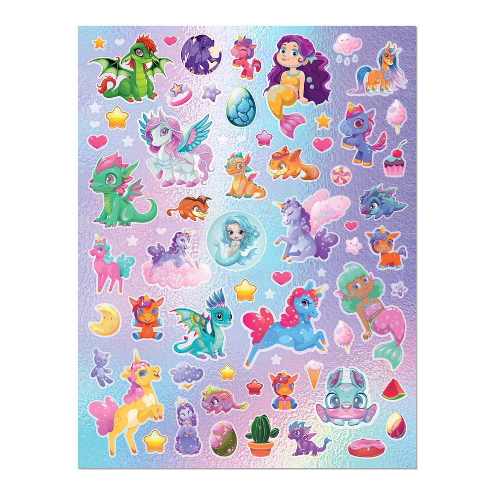 Hinkler - Kaleidoscope Colouring Pages & Stickers - Magical Creatures