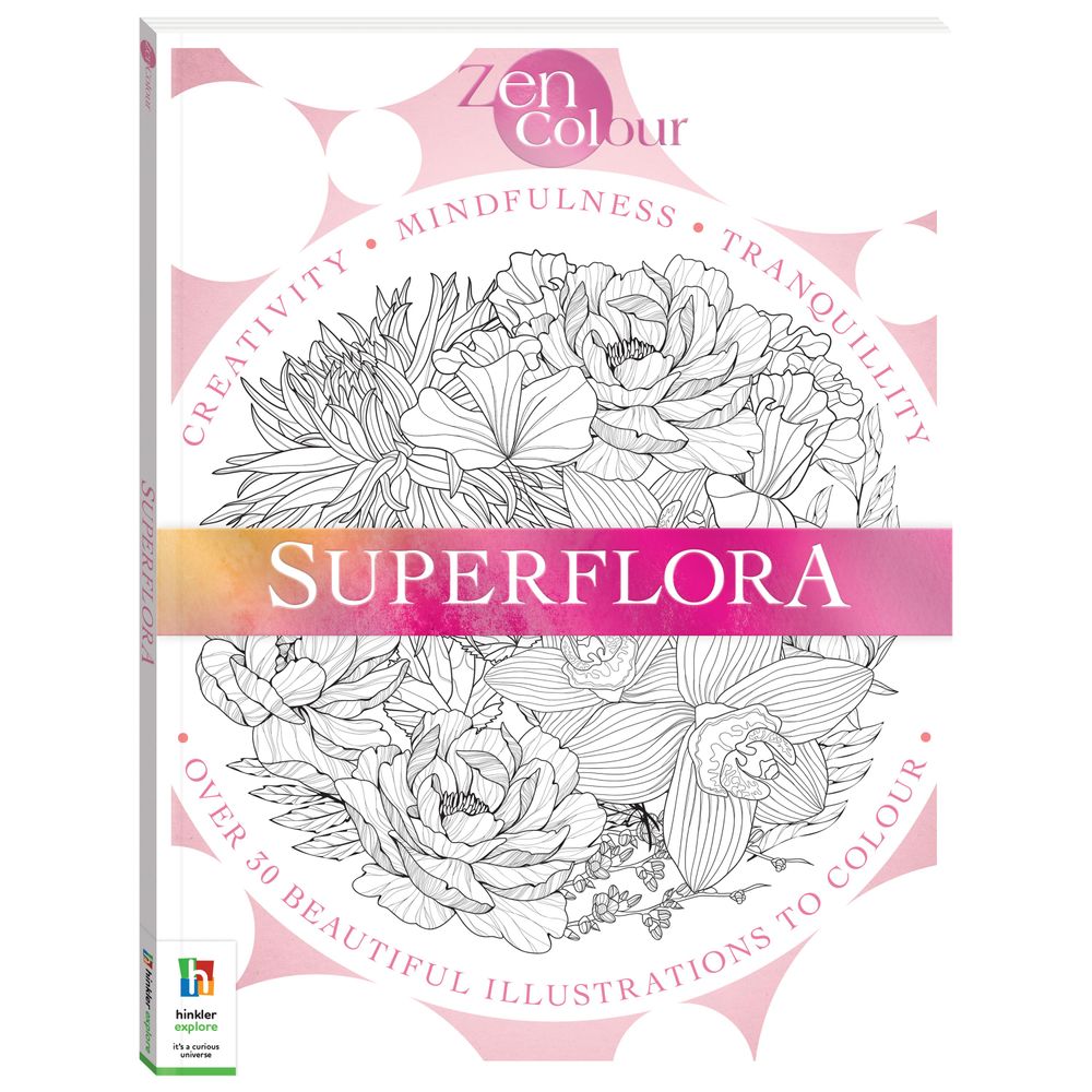 Zen Colour: Superflora Colouring Book
