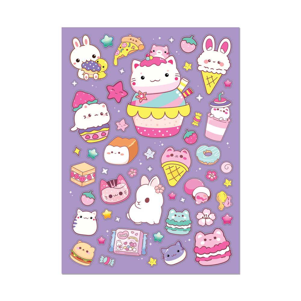 Hinkler - Kaleidoscope Colouring Pages & Scented Stickers Craft Kit - Totally Kawaii