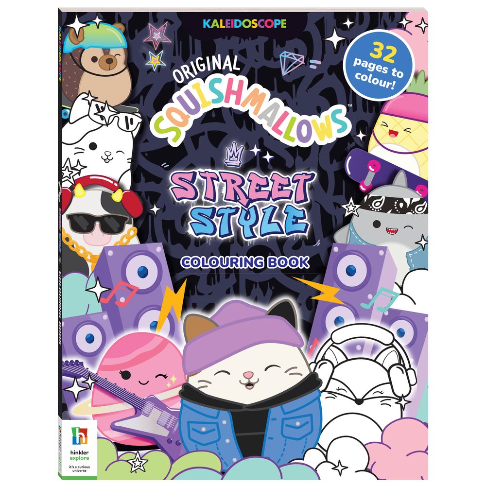 Kaleidoscope Squishmallows: Street Style Colouring Book