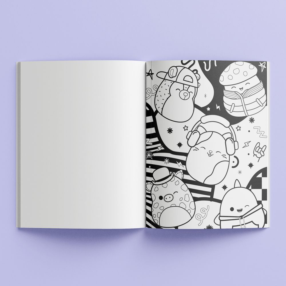 Kaleidoscope Squishmallows: Street Style Colouring Book