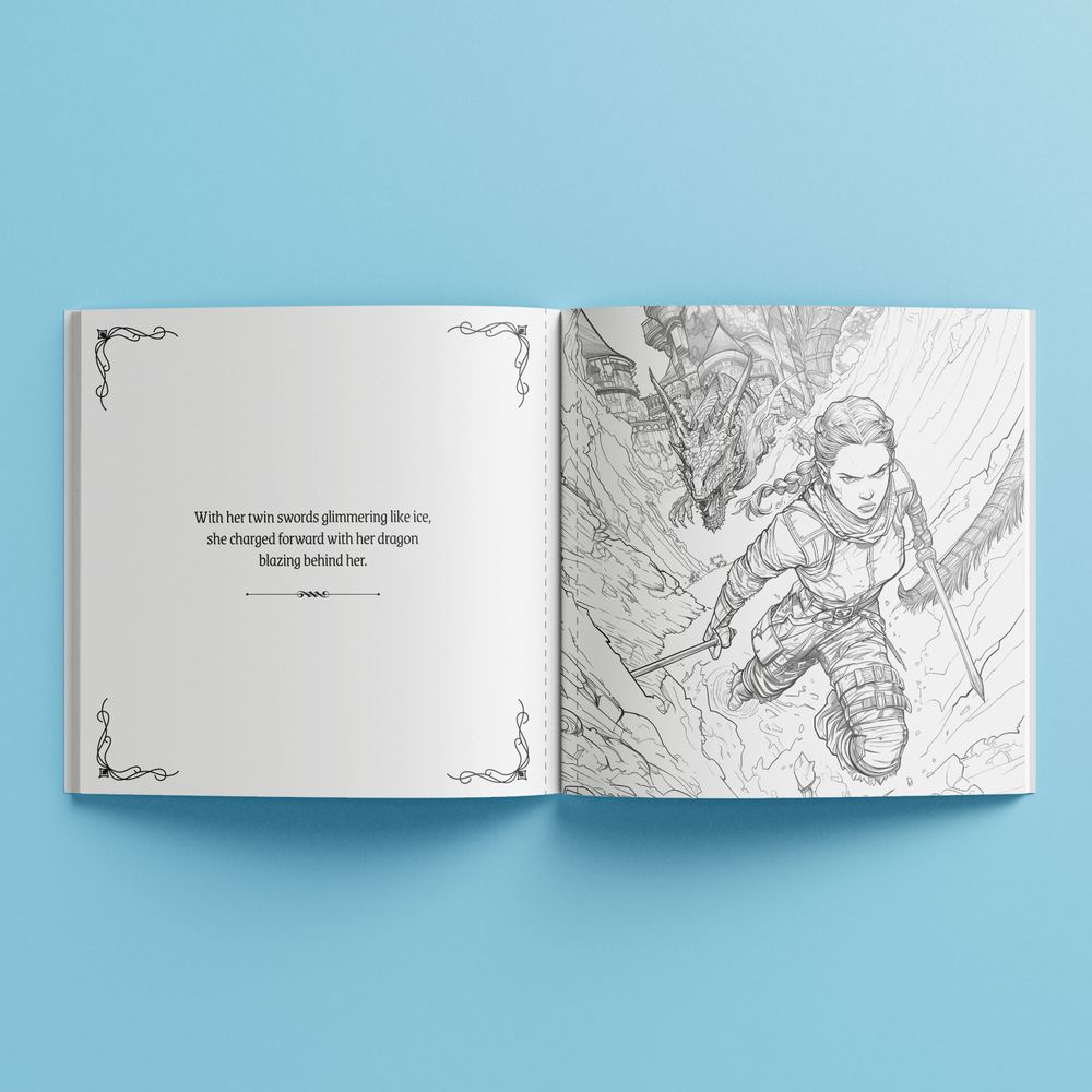 Art Maker: Creative Colouring Book - Queen Of Dragons