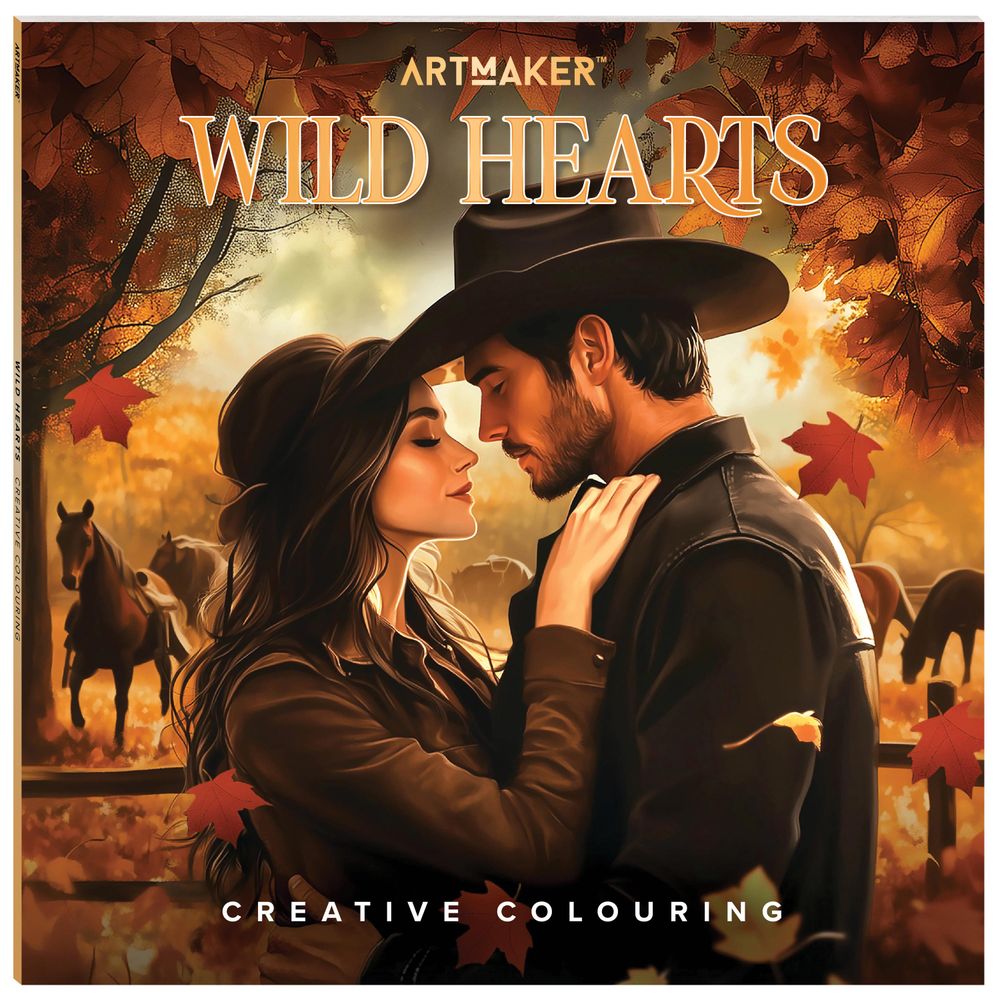 Art Maker: Creative Colouring Book - Wild Hearts