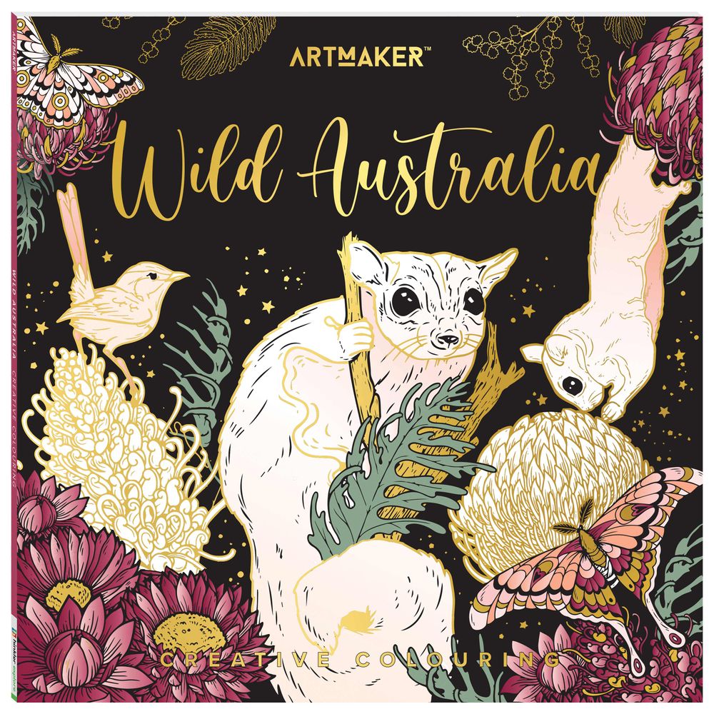Hinkler - Art Maker Creative Colouring Wild Australia - 24 Pages