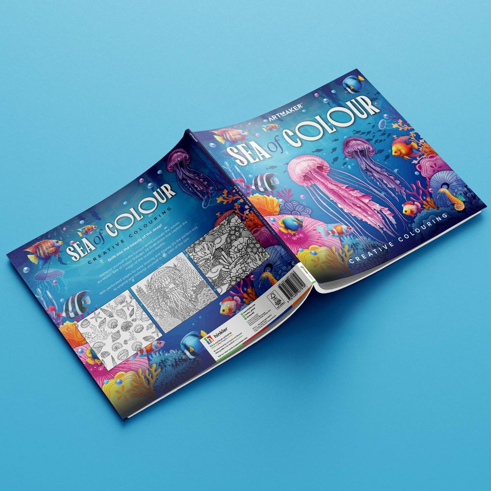 Hinkler - Art Maker Creative Colouring - Sea Of Colour - 24 Pages