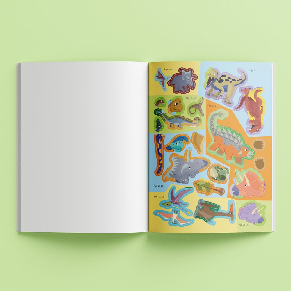 Hinkler - Know & Glow Sticker Activities - Dinosaurs