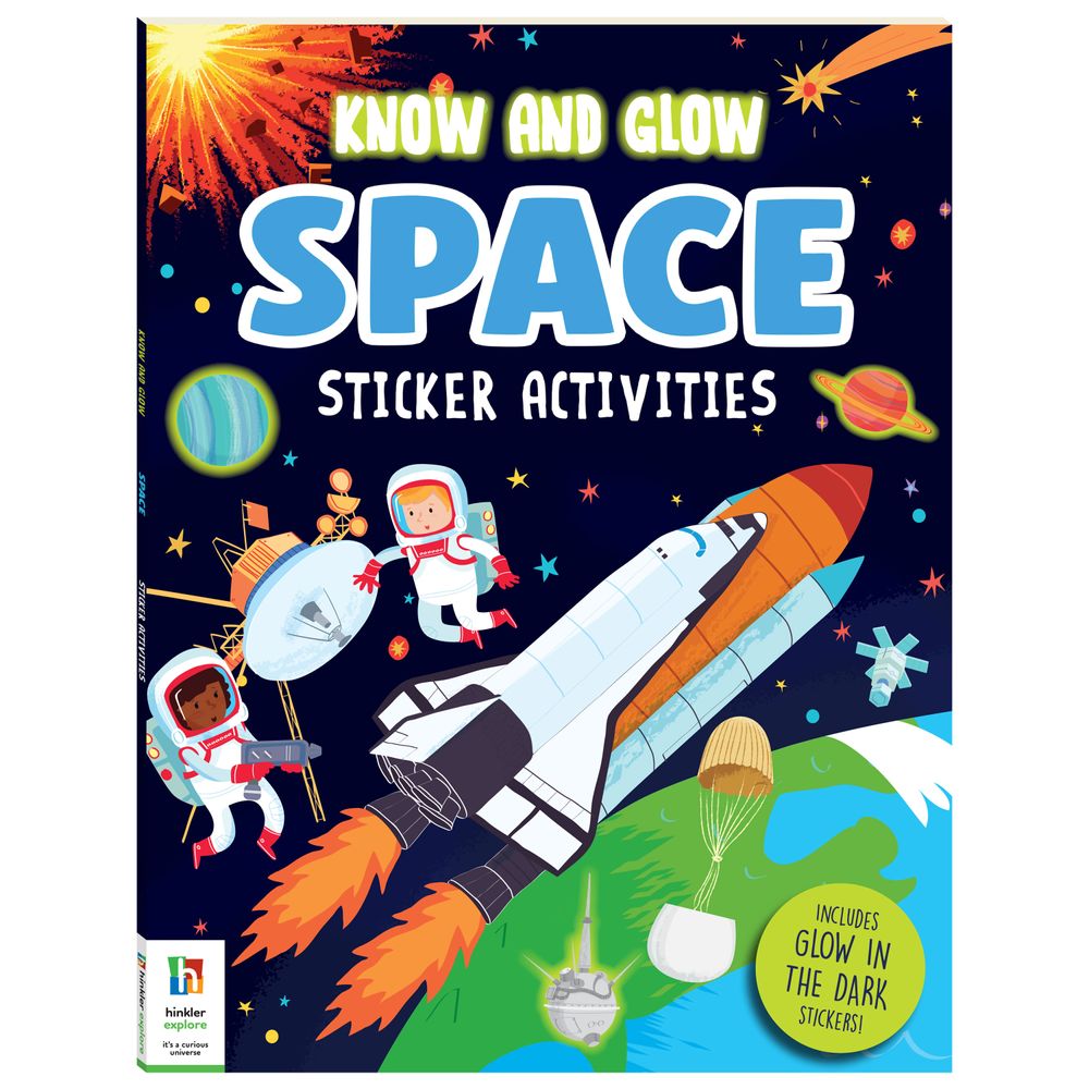 Hinkler - Know & Glow Sticker Activities - Space