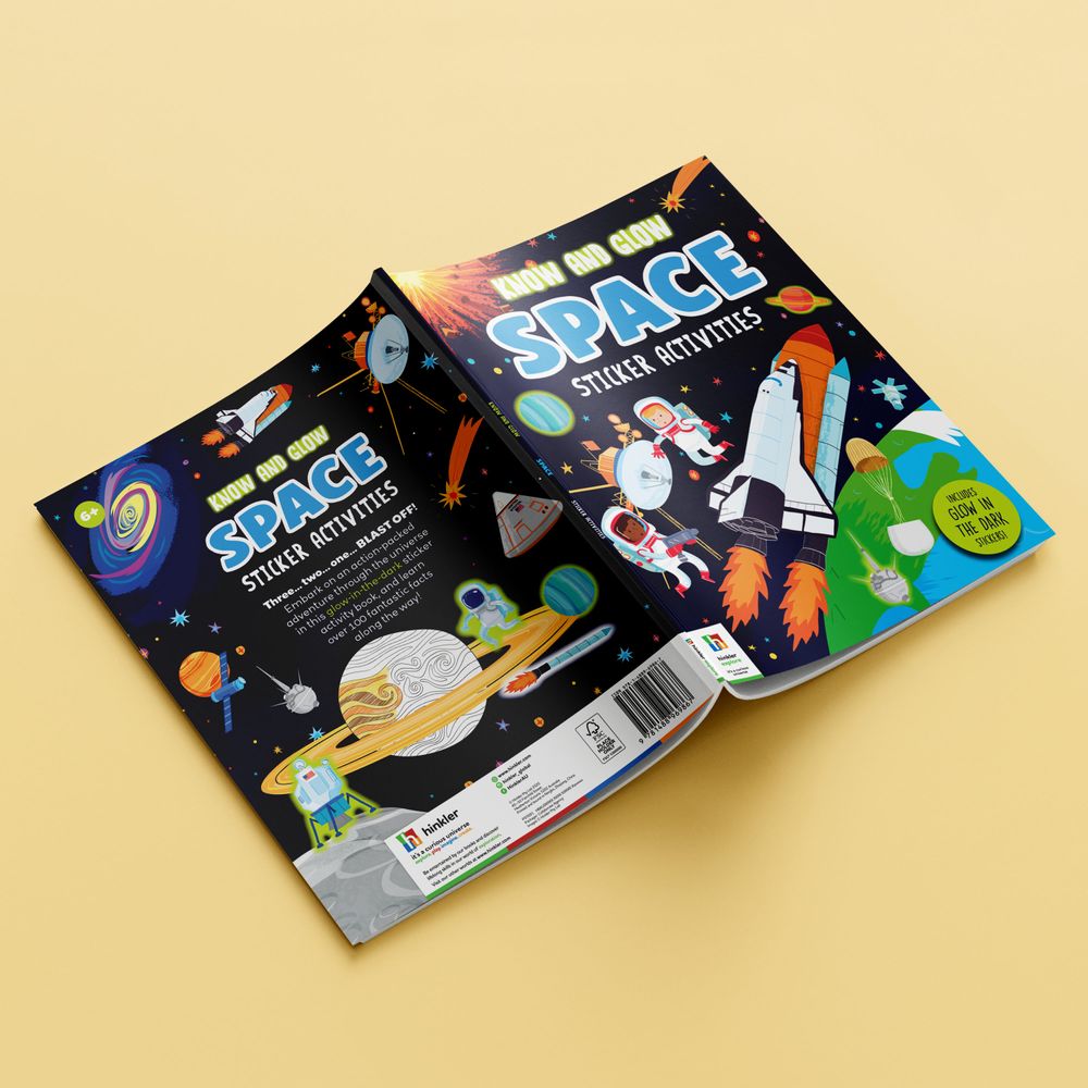 Hinkler - Know & Glow Sticker Activities - Space