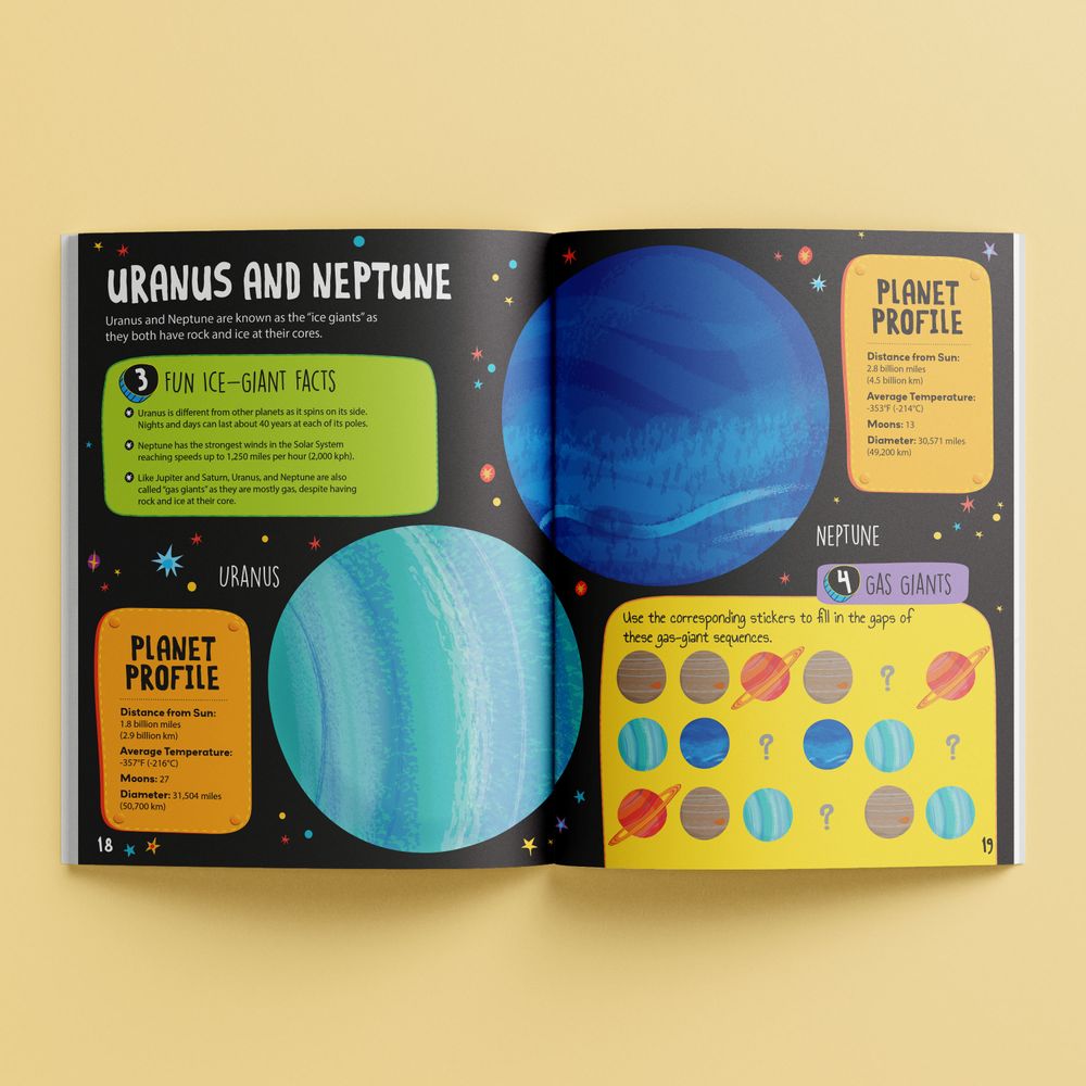 Hinkler - Know & Glow Sticker Activities - Space
