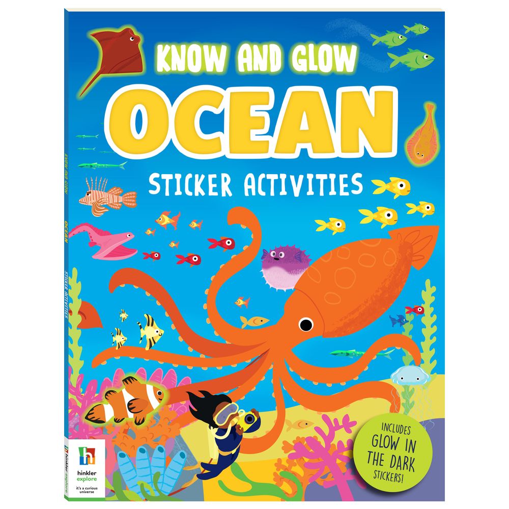 Hinkler - Know & Glow Sticker Activities - Ocean