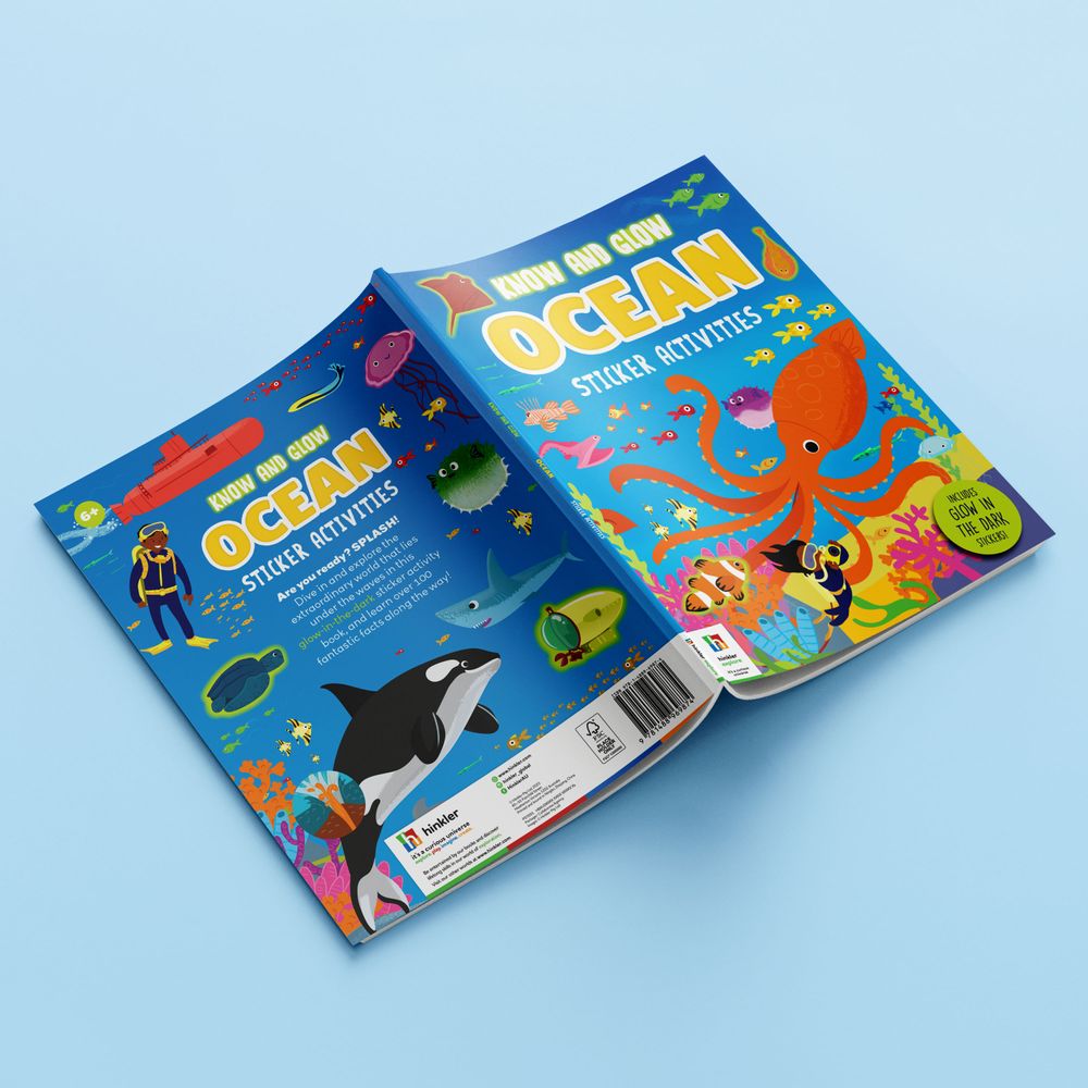 Hinkler - Know & Glow Sticker Activities - Ocean