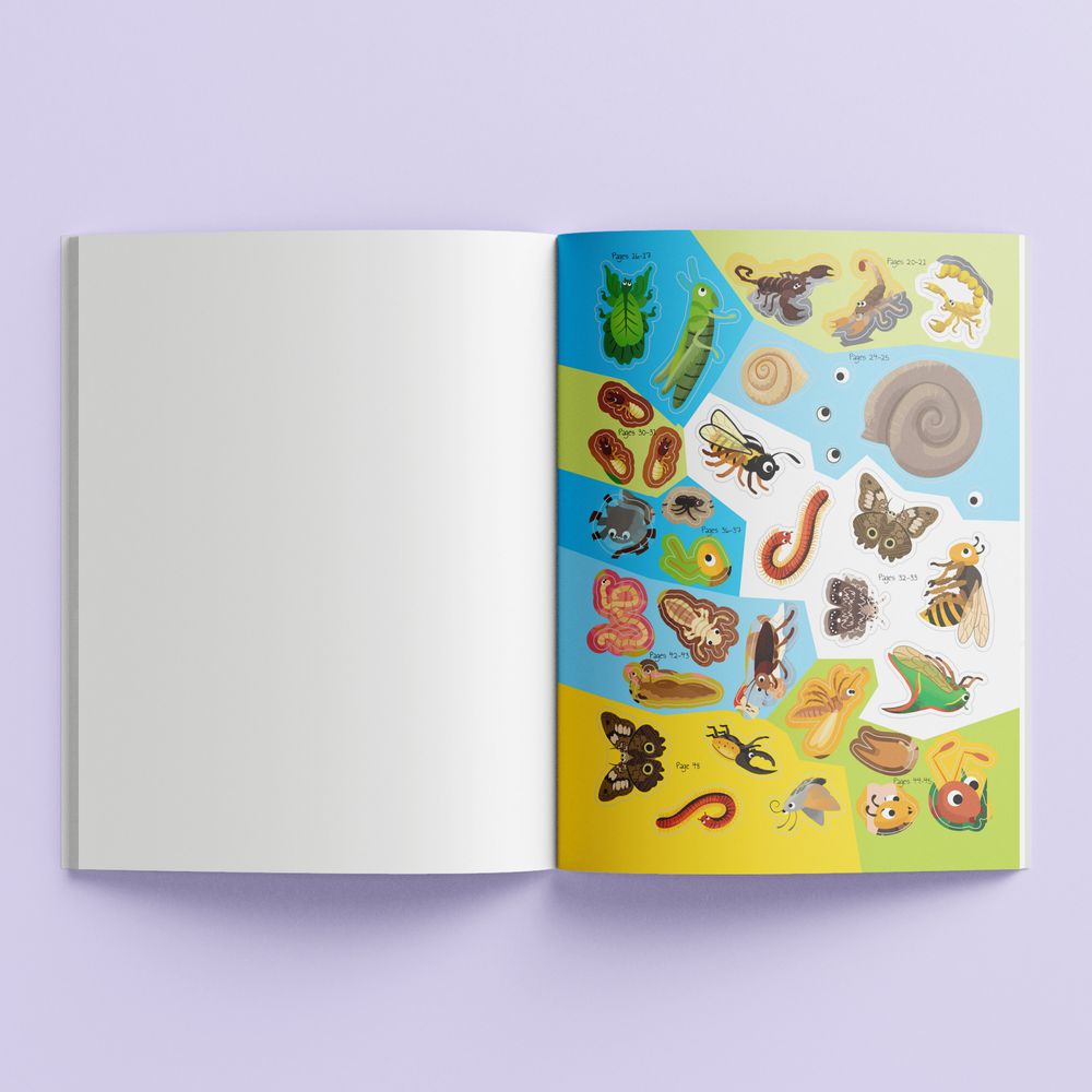 Hinkler - Know & Glow Sticker Activities - Insects & Bugs