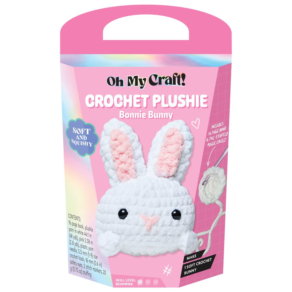 Hinkler - Oh My Craft! Crochet Plushie Craft Kit - Bonnie Bunny