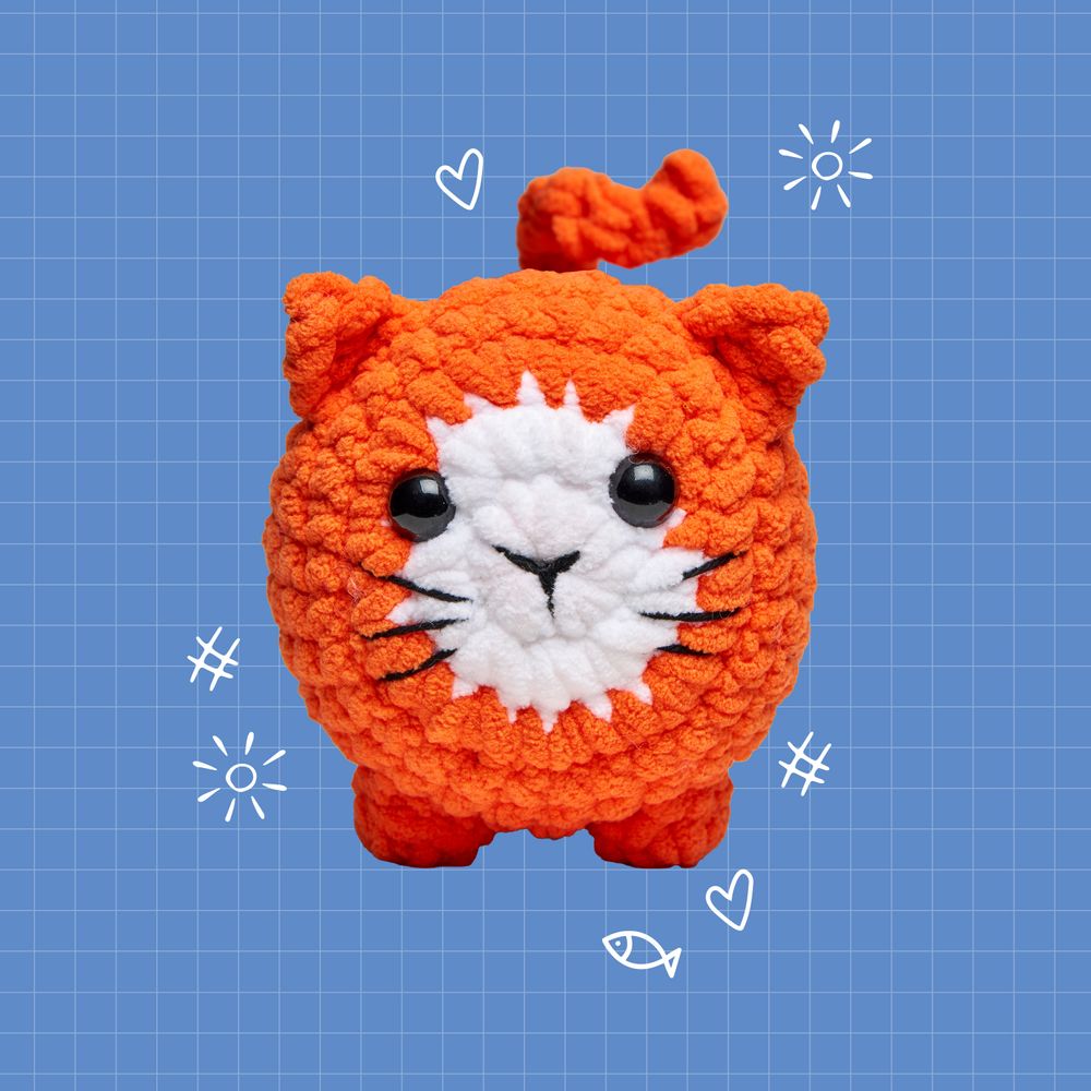 Hinkler - Oh My Craft! Crochet Plushie Craft Kit - Kiki Kitten
