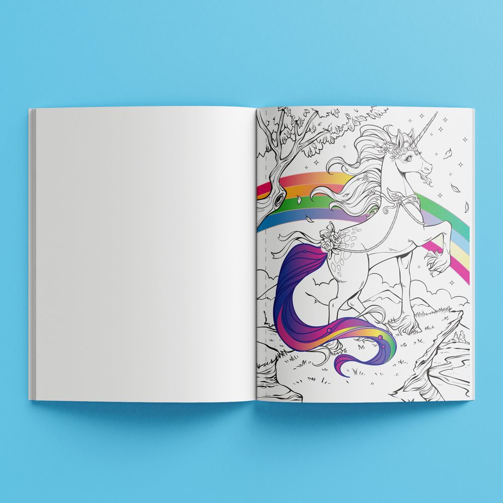 Hinkler - Kaleidoscope Pop Velvet Colouring - Magical Unicorns - 32 Pages