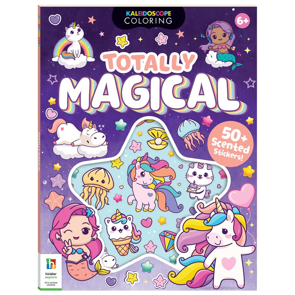 Hinkler - Kaleidoscope Coloring Scented Stickers - Totally Magical