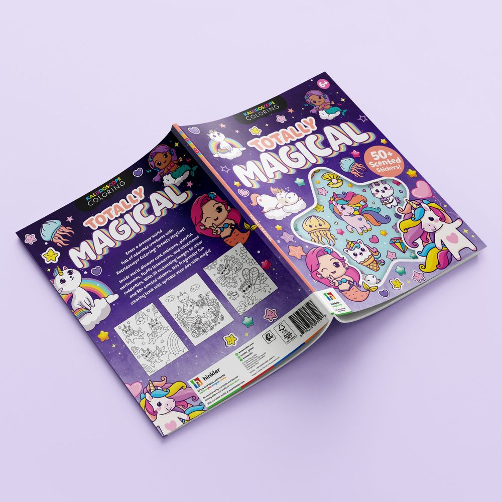Hinkler - Kaleidoscope Coloring Scented Stickers - Totally Magical