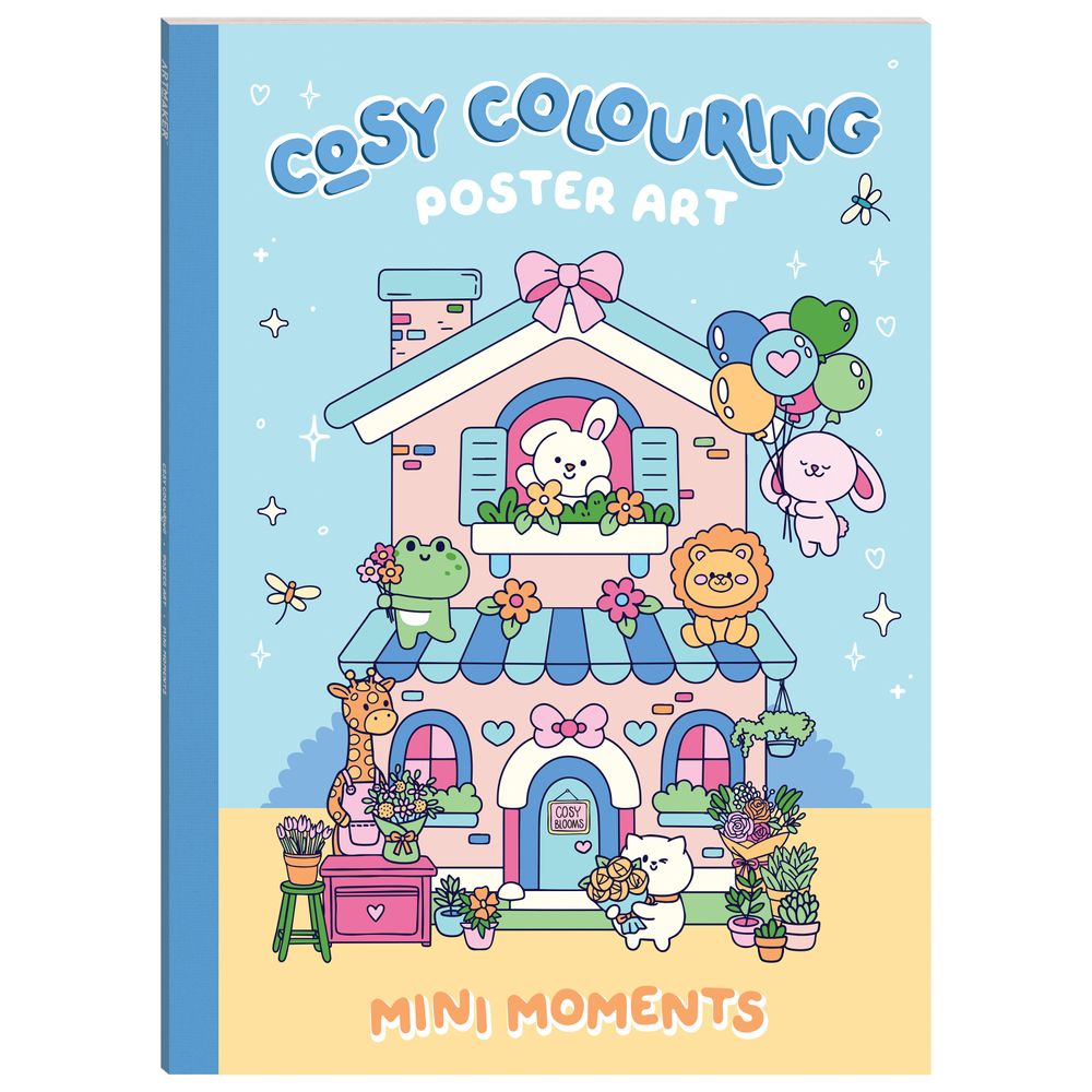 Hinkler - Cosy Colouring Poster Art - Mini Moments - 20 Pages