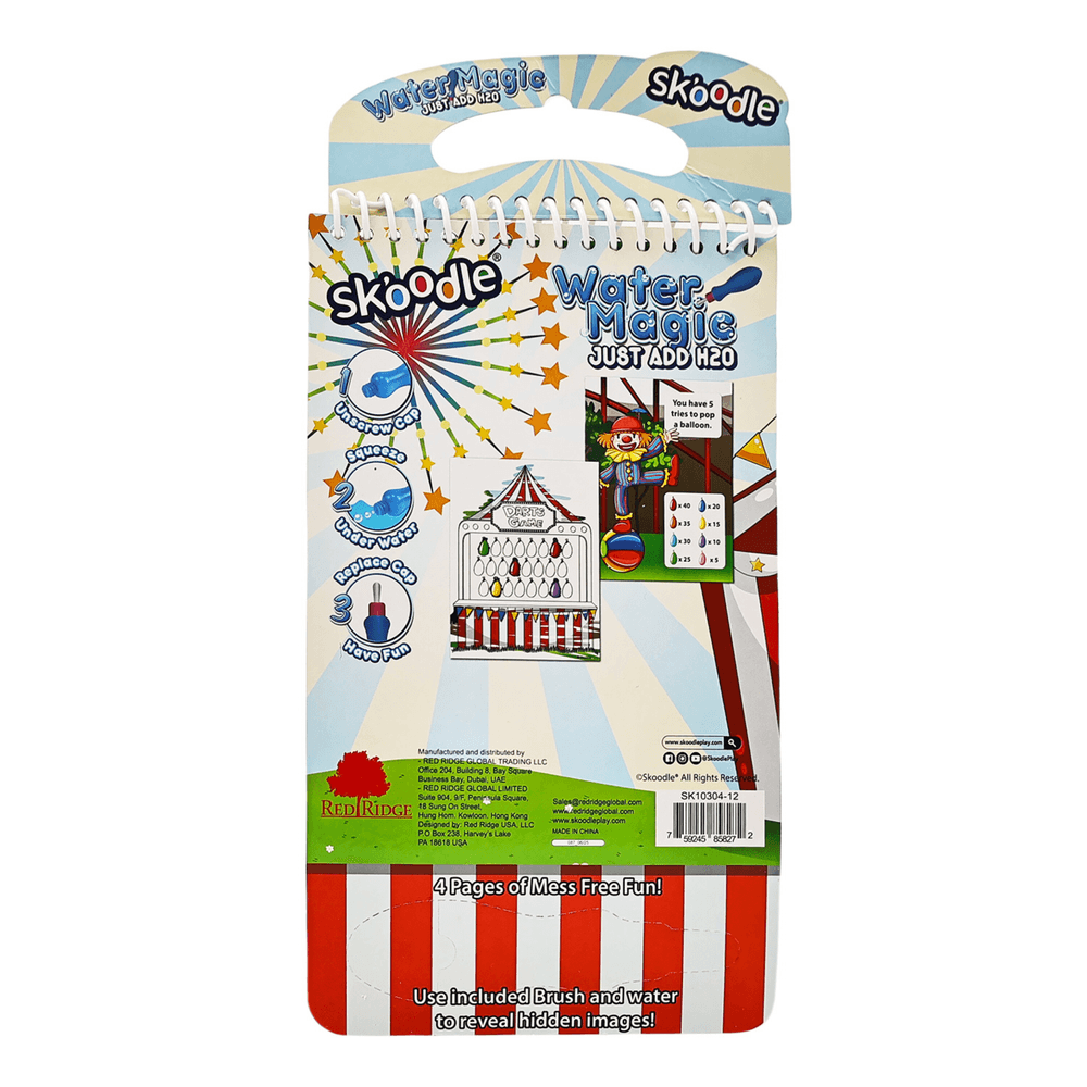 Skoodle Water Magic Activity Pad With Brush - Circus