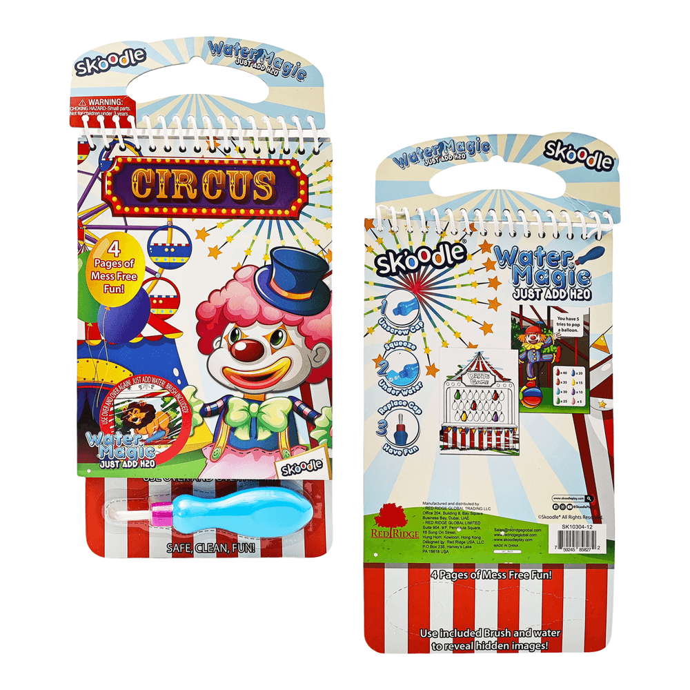 Skoodle Water Magic Activity Pad With Brush - Circus
