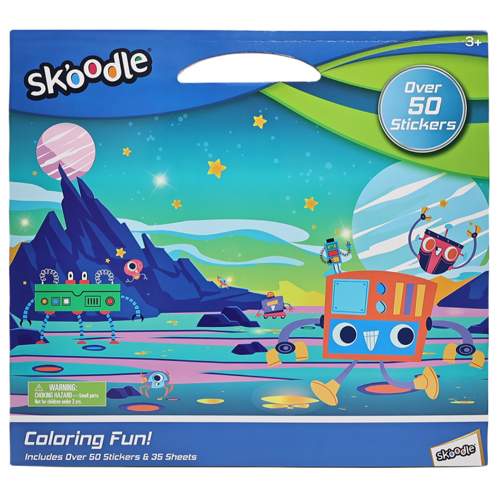 Skoodle Coloring Fun Stickers & Color Sheets - Multicolor