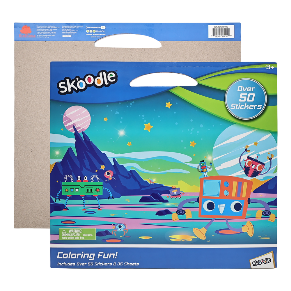 Skoodle Coloring Fun Stickers & Color Sheets - Multicolor