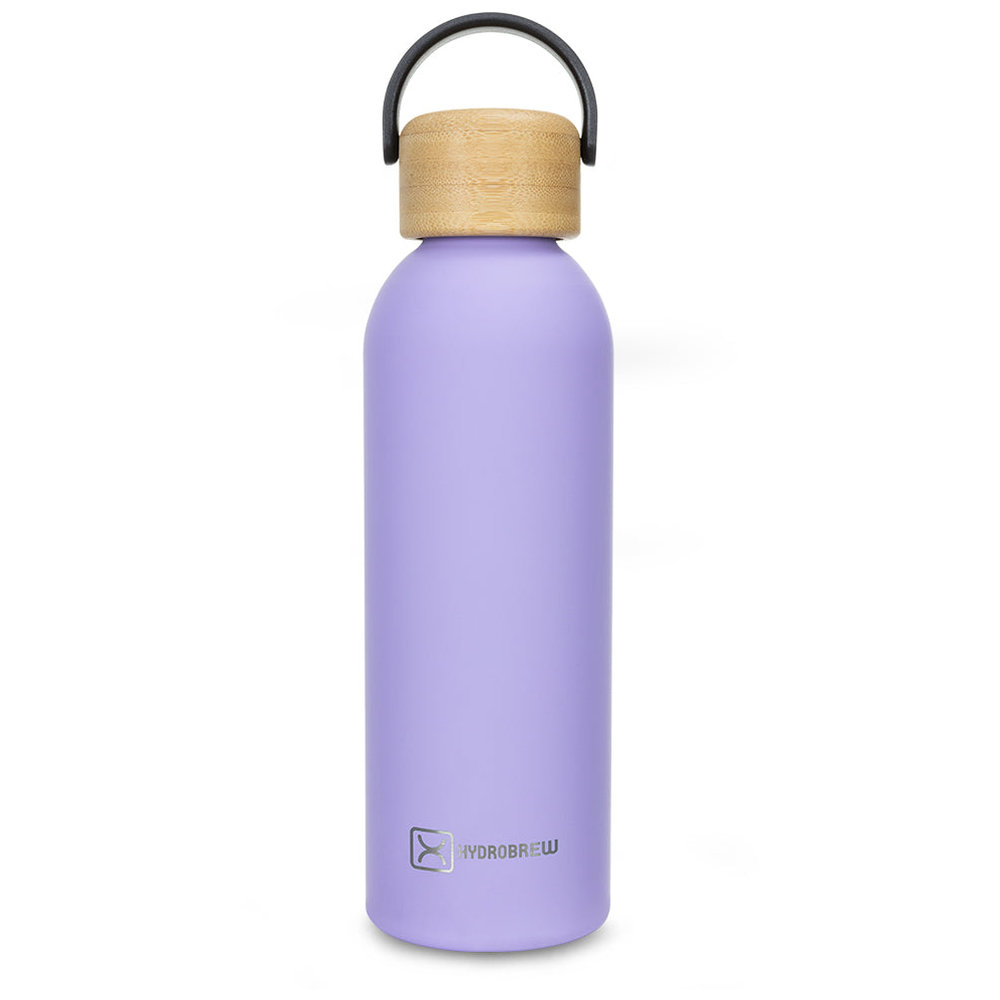 Hydrobrew - 4 Compartment Lunch Box With Food Jar & Stainless Steel Water Bottle - Purple - 500 ml