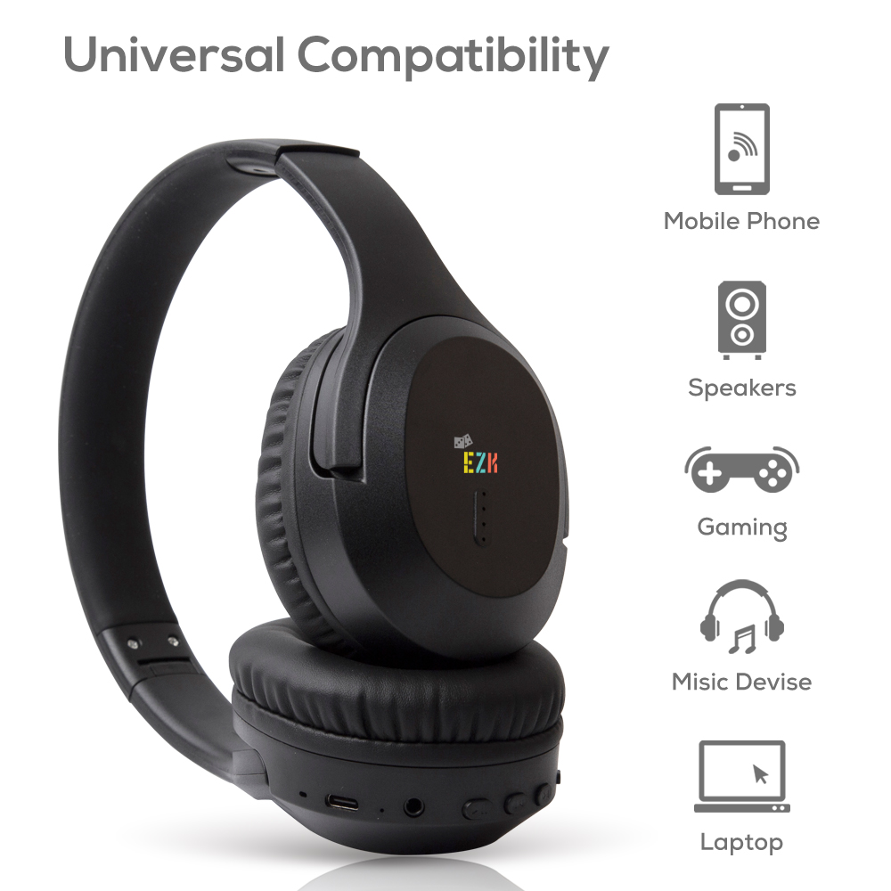 Eazy Kids - Bluetooth 5.4 Wireless Headset - Black