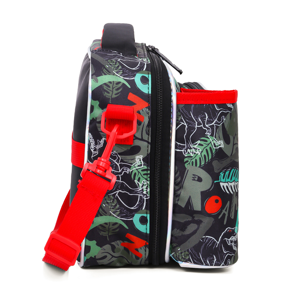 Eazy Kids - Lunch Bag With Bottle Holder - Dinosaur