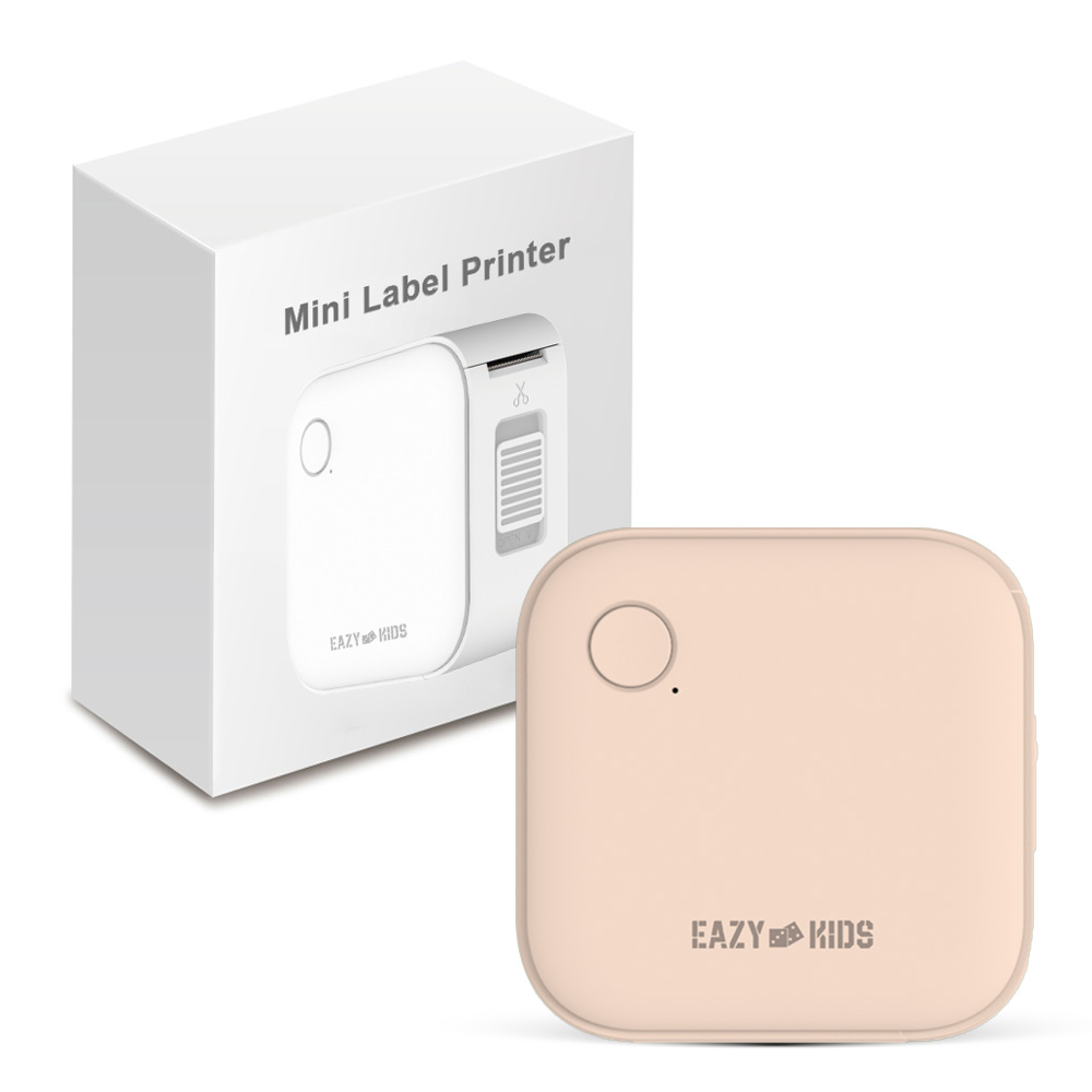 Eazy Kids - Mini Label Printer with 180 Labels Roll - Pink