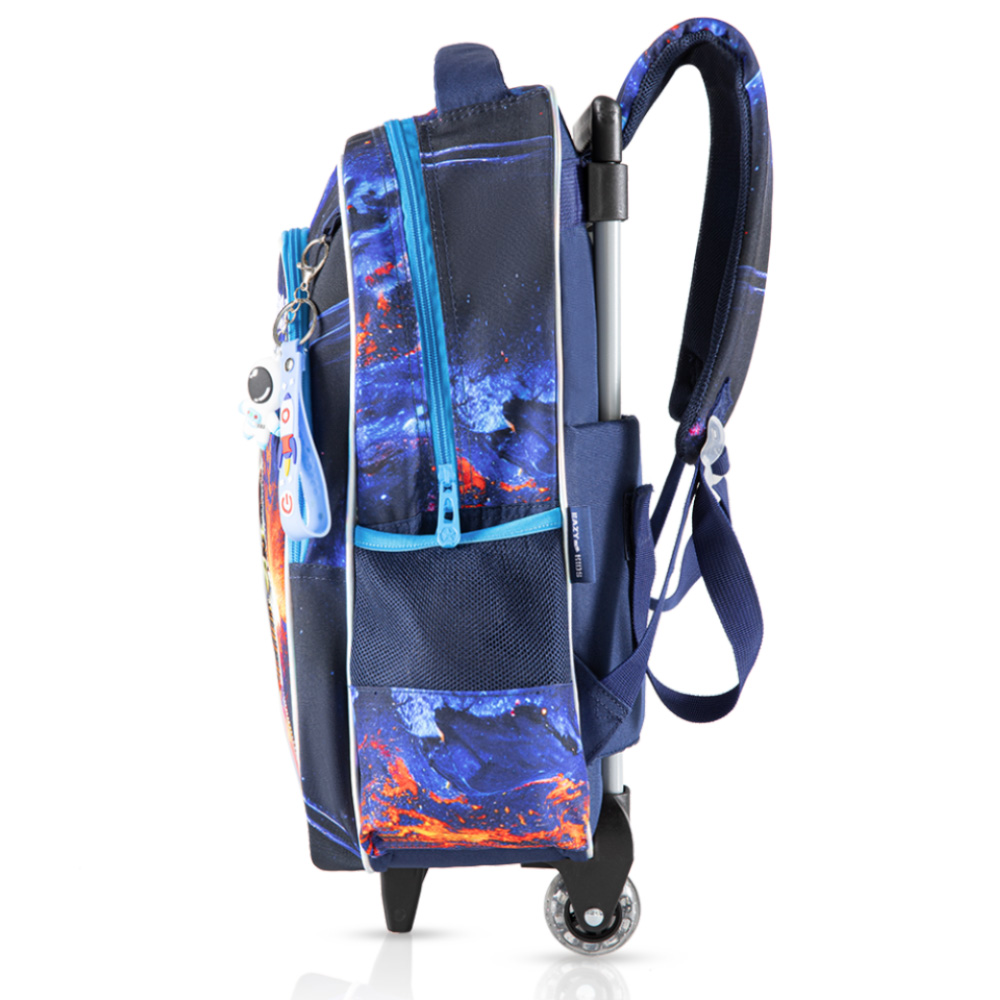 Eazy Kids - School Bag Combo - Space - 16-Inch - 3Pcs - Blue