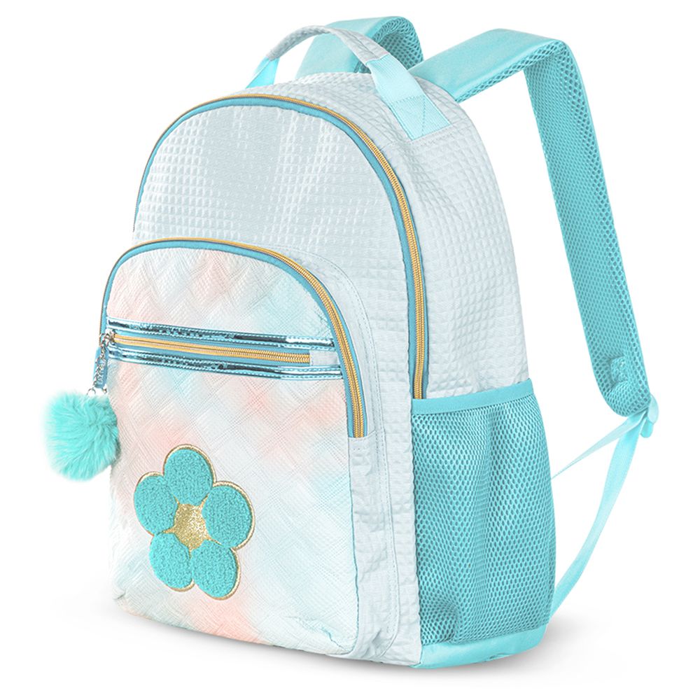 Eazy Kids - Personalized Backpack with Lunch Bag And Pencil Case - Flora Green
