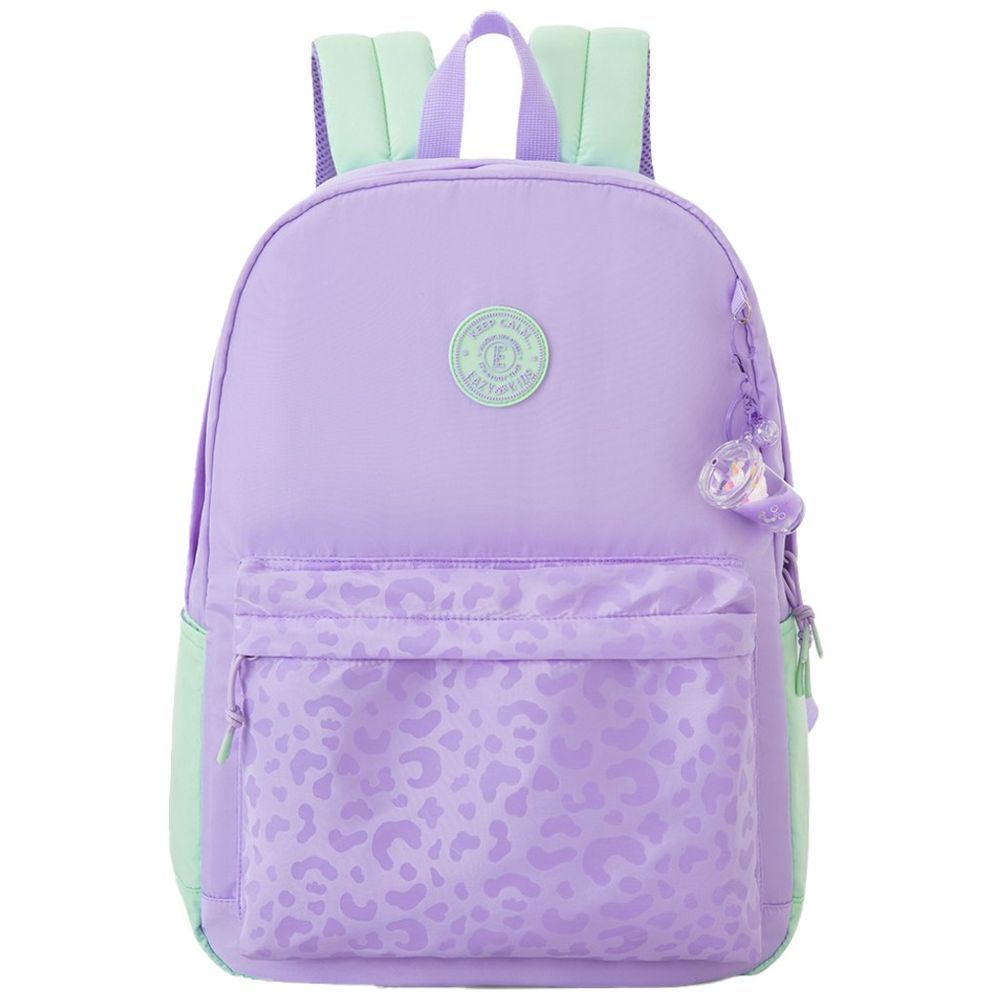 Eazy Kids - School Backpack With Laptop Compartment - Glow Purple - 16.5-Inch