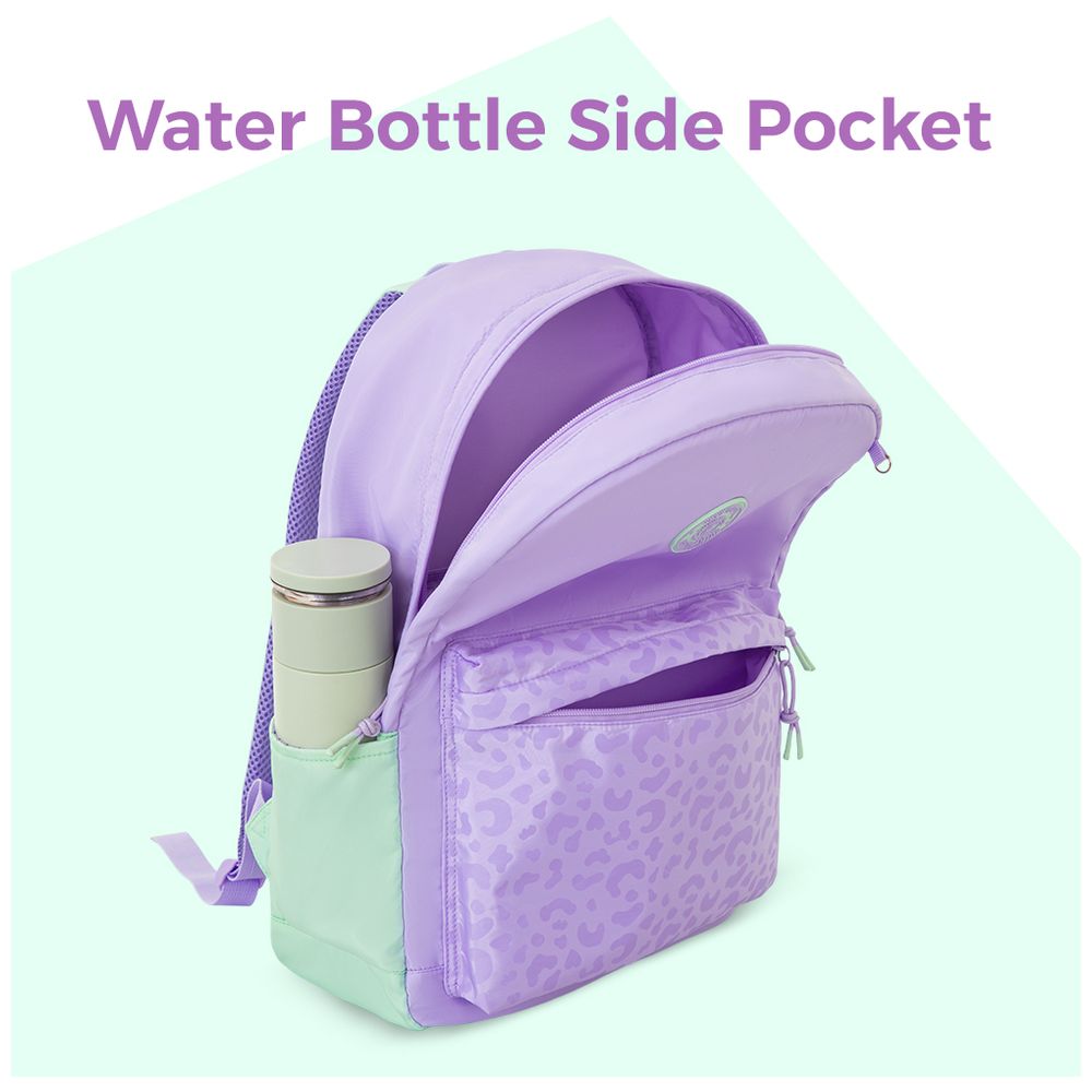 Eazy Kids - School Backpack With Laptop Compartment - Glow Purple - 16.5-Inch
