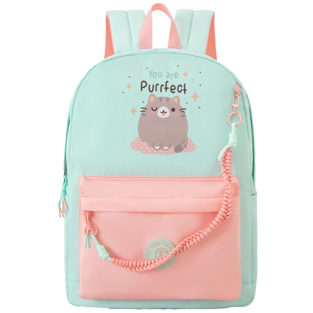 Eazy Kids - School Backpack With Laptop Compartment - Purrfect Dreams - 16.5-Inch