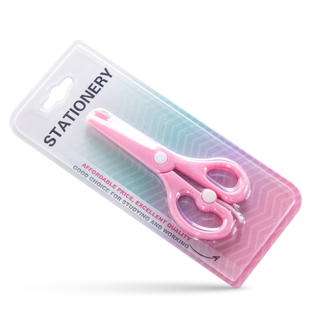 Eazy Kids - School Scissors for Kids With Lock- Pink