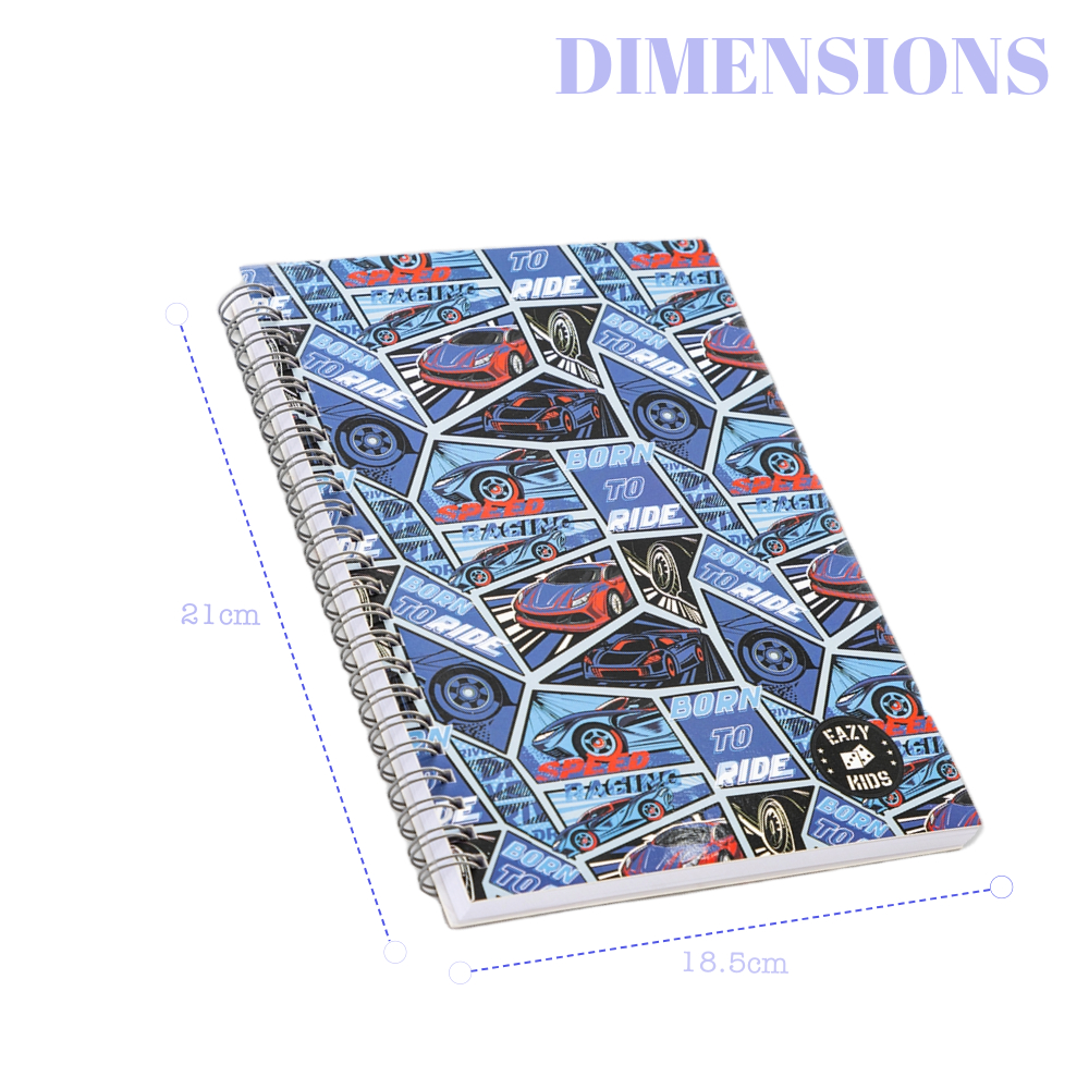 Eazy Kids - Drift Racing Spiral Diary - Blue