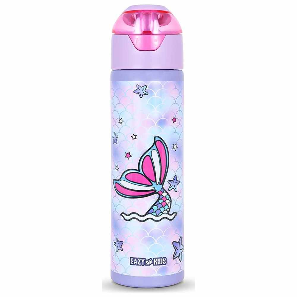 Eazy Kids - Personalized Insulated Water Bottle With Spray - Mermaid - 640ml