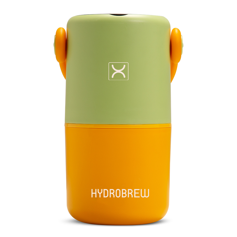 Hydrobrew - Double Decker SS Lunch Box With Folding Spork - Sage & Amber