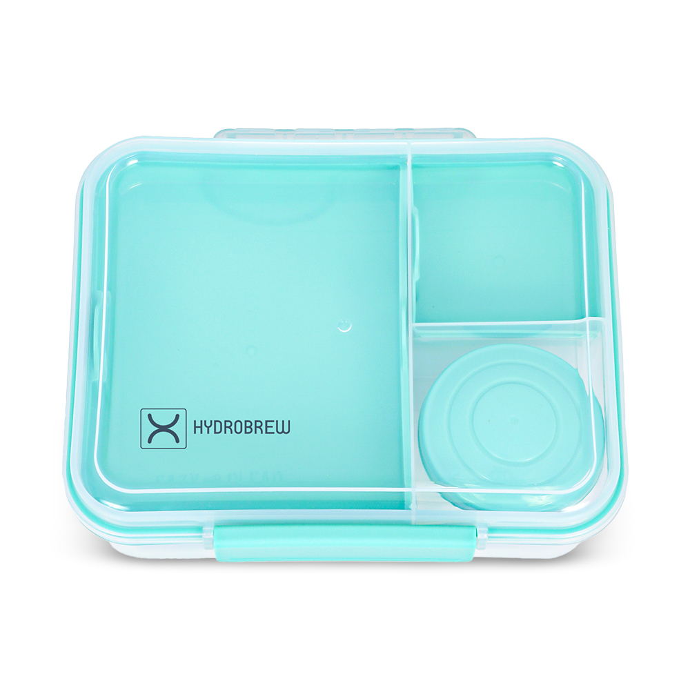 Hydrobrew - Convertible Bento Lunch Box 3/4/5 Compartments 1650ml - Green