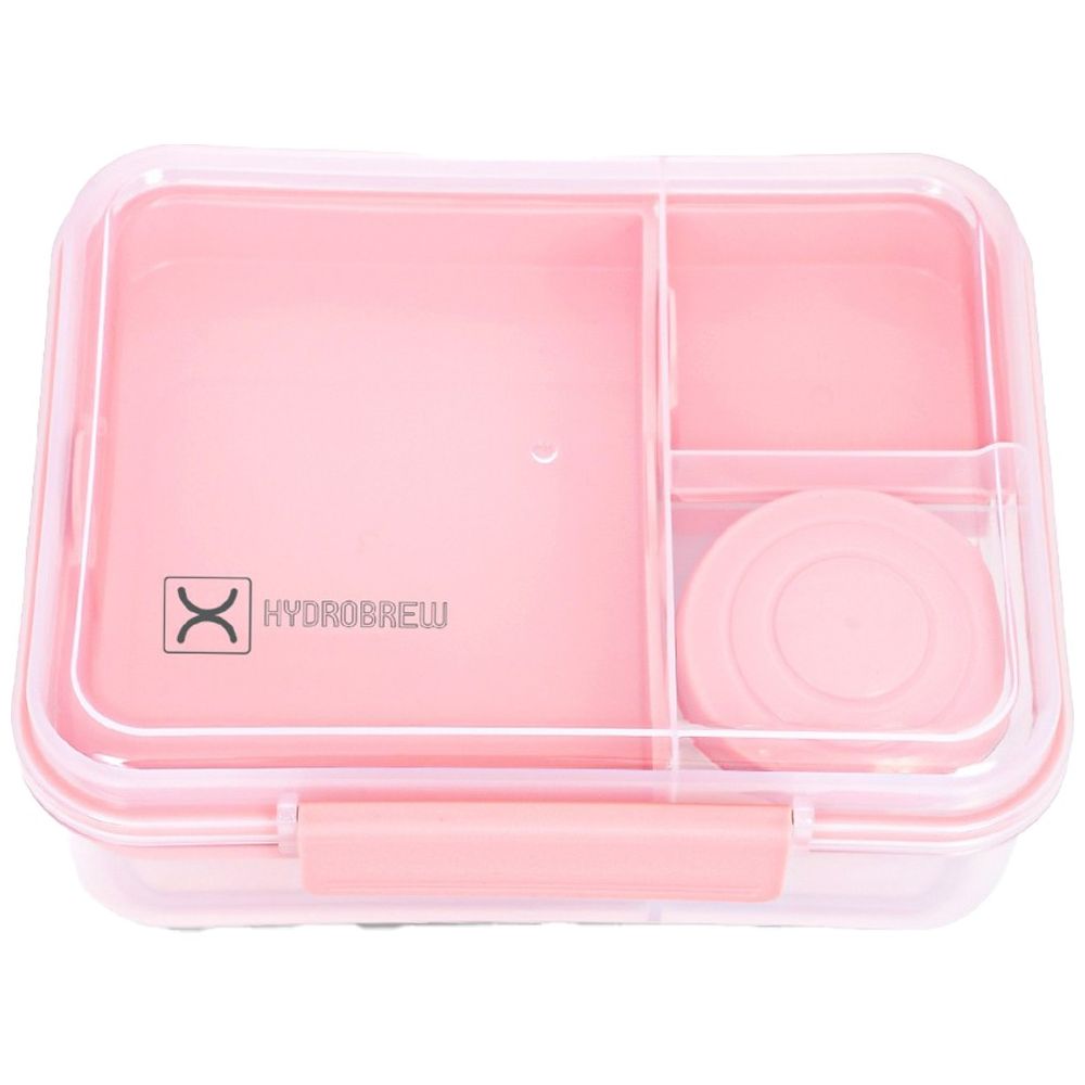 Hydrobrew - 5-Compartment Convertible Bento Lunch Box - Blush Pink