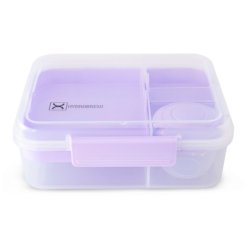 Hydrobrew - Convertible Bento Lunch Box - Lilac - 1.6 L