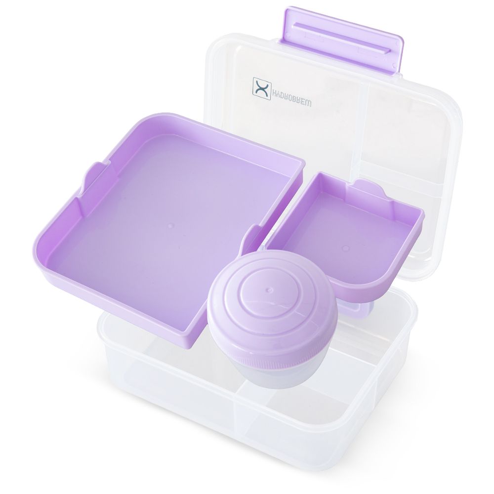Hydrobrew - Convertible Bento Lunch Box - Lilac - 1.6 L