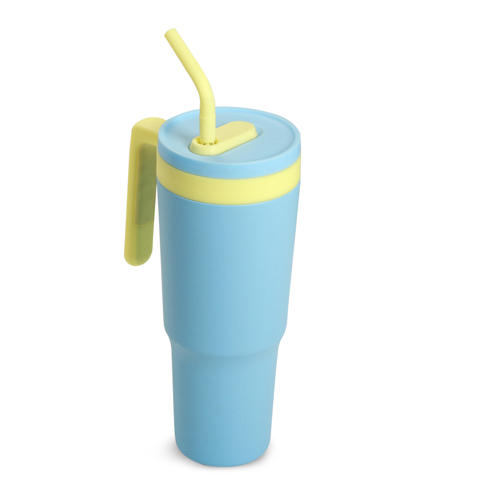 Hydrobrew - Fresh Flip Straw Tumbler - Blue - 1200 ml