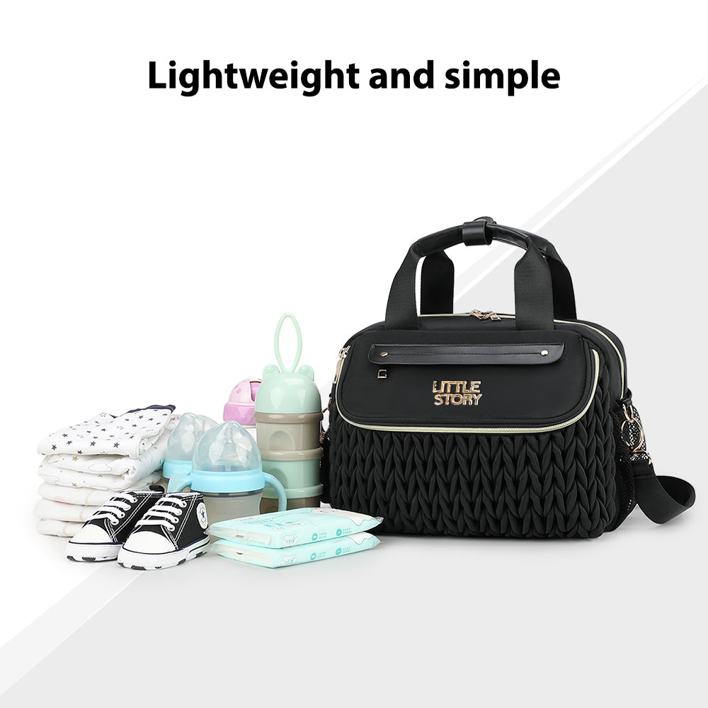 Little Story - Compact Diaper Bag With Changing Pad & Shoulder Strap