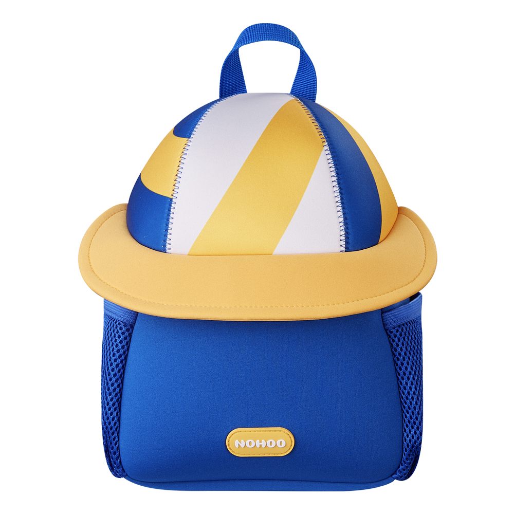 Nohoo - 3D Cute Volleyball Kids School/Activity Bag - Blue - 10-Inch/25.5cm