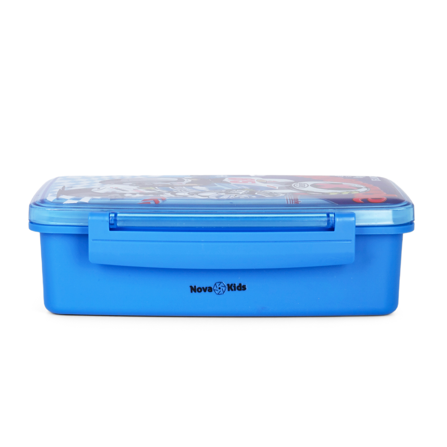 Nova Kids - Bento Lunch Box with Spoon & Fork - Motorbike