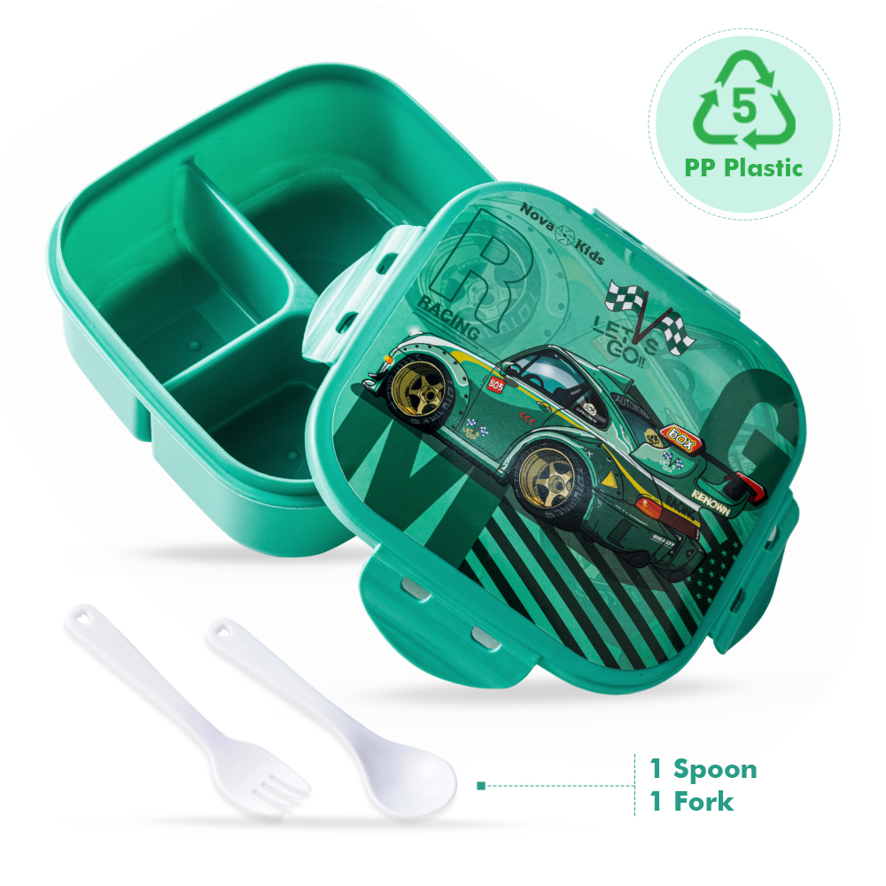 Nova Kids - School Lunch Kit Combo - 3pcs Set - Racing