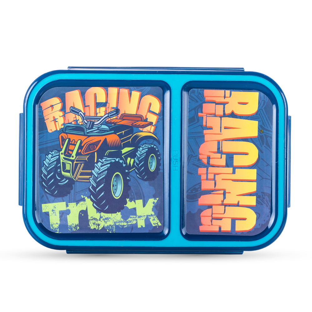 Nova Kids - 2 Compartment Bento Lunch Box - Racer - 1.3 L