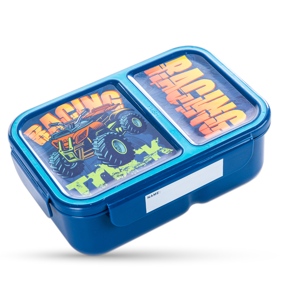 Nova Kids - 2 Compartment Bento Lunch Box - Racer - 1.3 L